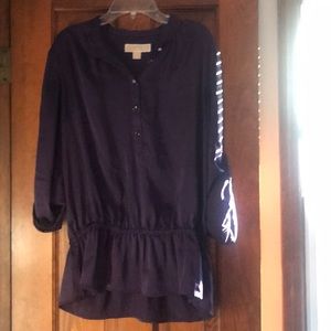 Deep purple , silky/satin Michael Kors shirt